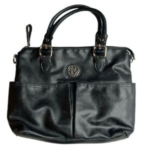 Relic faux leather black handbag